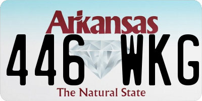 AR license plate 446WKG