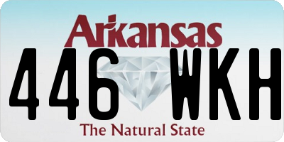AR license plate 446WKH