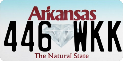 AR license plate 446WKK