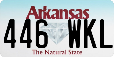 AR license plate 446WKL