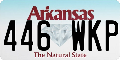 AR license plate 446WKP