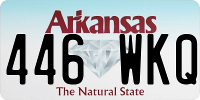 AR license plate 446WKQ