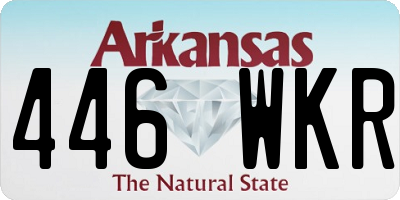 AR license plate 446WKR