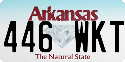 AR license plate 446WKT
