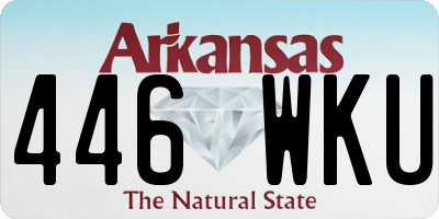 AR license plate 446WKU