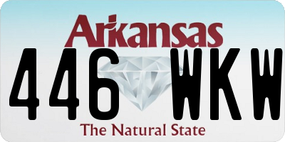 AR license plate 446WKW