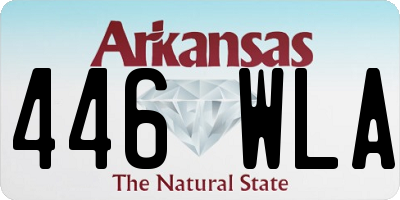 AR license plate 446WLA