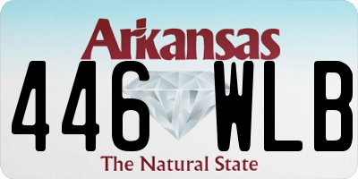 AR license plate 446WLB