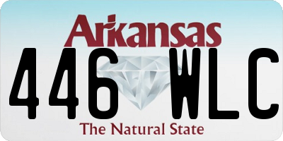 AR license plate 446WLC
