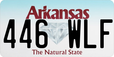 AR license plate 446WLF