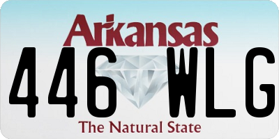AR license plate 446WLG