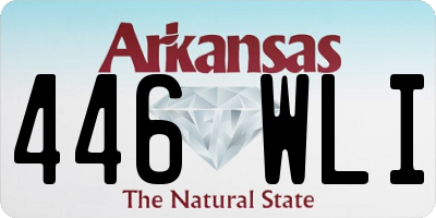 AR license plate 446WLI
