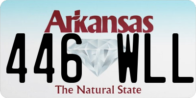 AR license plate 446WLL