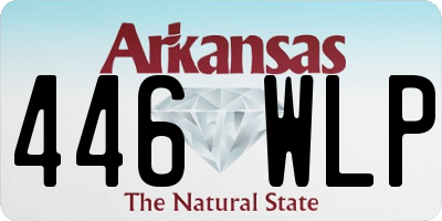 AR license plate 446WLP