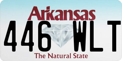AR license plate 446WLT