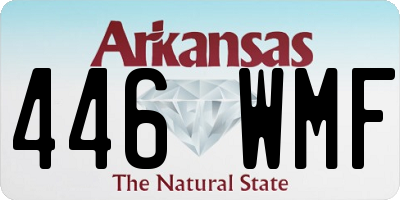 AR license plate 446WMF