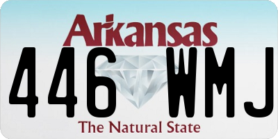 AR license plate 446WMJ