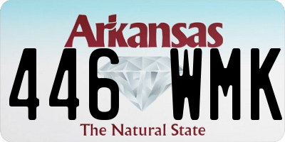 AR license plate 446WMK
