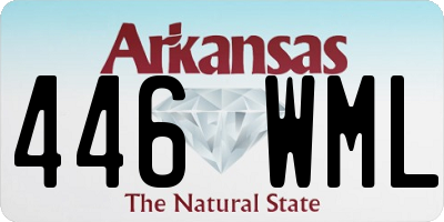 AR license plate 446WML