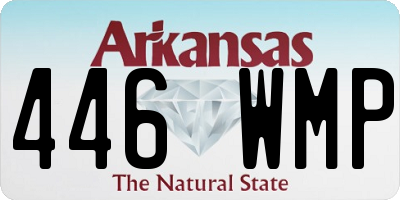 AR license plate 446WMP