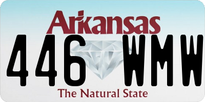 AR license plate 446WMW
