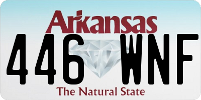 AR license plate 446WNF