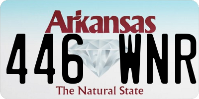 AR license plate 446WNR