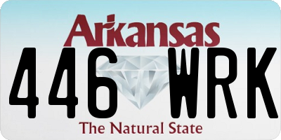 AR license plate 446WRK