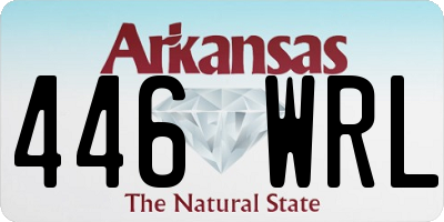 AR license plate 446WRL