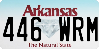 AR license plate 446WRM