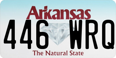AR license plate 446WRQ