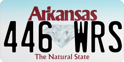 AR license plate 446WRS