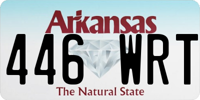AR license plate 446WRT