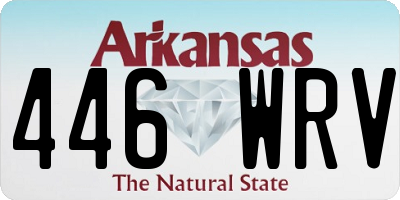 AR license plate 446WRV