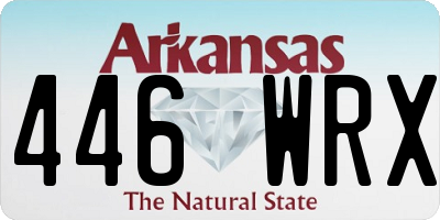 AR license plate 446WRX