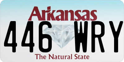 AR license plate 446WRY