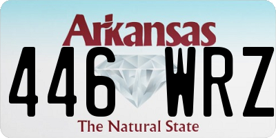 AR license plate 446WRZ