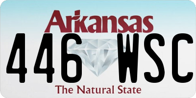 AR license plate 446WSC
