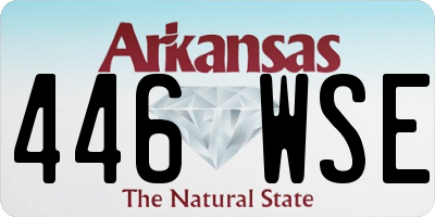 AR license plate 446WSE