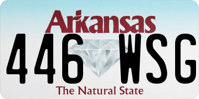 AR license plate 446WSG
