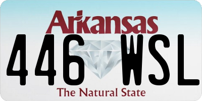 AR license plate 446WSL