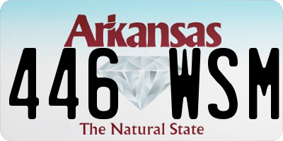 AR license plate 446WSM