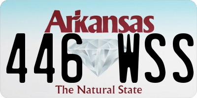 AR license plate 446WSS