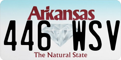 AR license plate 446WSV