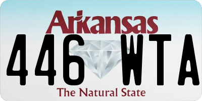 AR license plate 446WTA