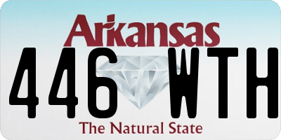 AR license plate 446WTH
