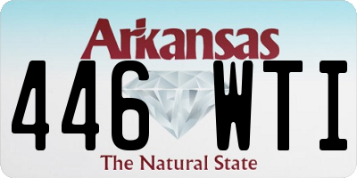 AR license plate 446WTI