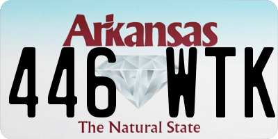 AR license plate 446WTK