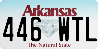 AR license plate 446WTL