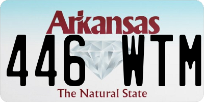 AR license plate 446WTM